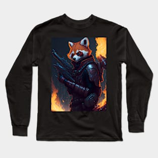 Flame-Forged Paws Long Sleeve T-Shirt